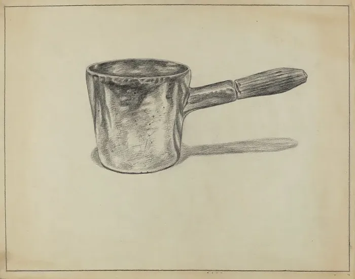 Framed Print : Pewter Dipper, 1935 / 1942. Creator: Hyman Pearlman Framed Print : Pewter Dipper, 1935 / 1942. Creator: Hyman Pearlman
