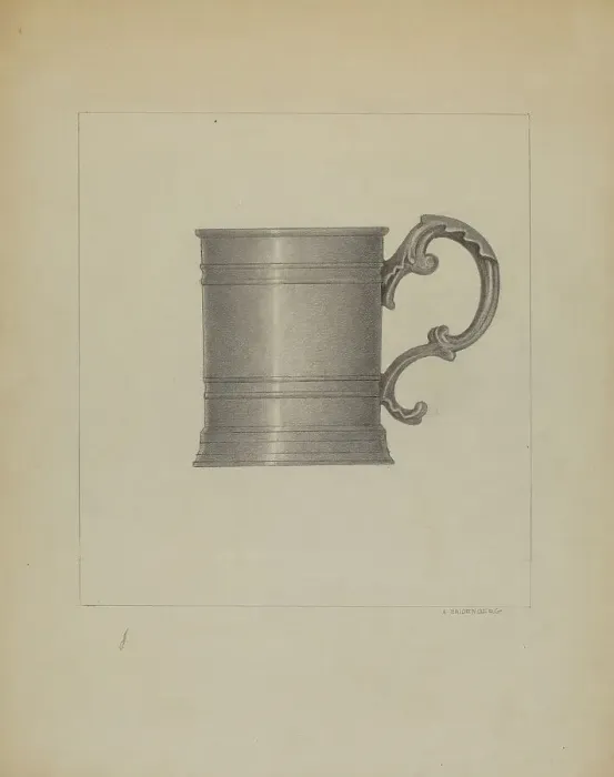 Framed Print : Pewter Mug, c. 1936. Creator: A. Zaidenberg Framed Print : Pewter Mug, c. 1936. Creator: A. Zaidenberg