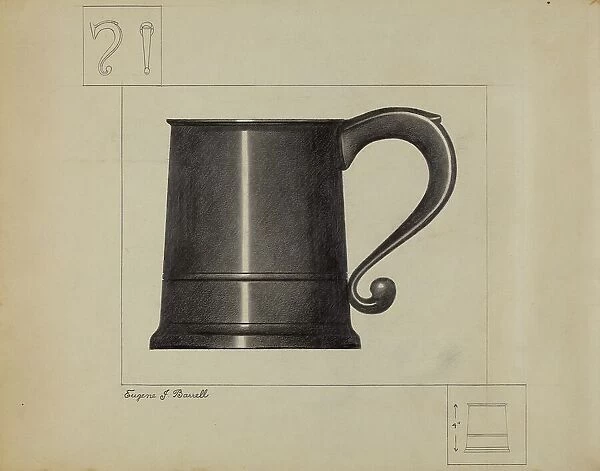 Pewter Mug, c. 1936. Creator: Eugene Barrell