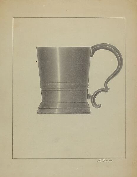 Pewter Mug, c. 1936. Creator: Filippo Porreca