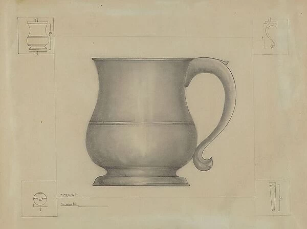 Pewter Mug, c. 1936. Creator: Henry Meyers
