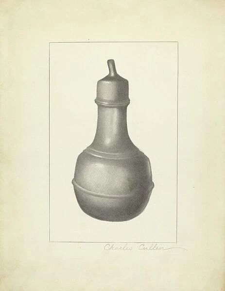Pewter Nursing Bottle, 1935  /  1942. Creator: Charles Cullen