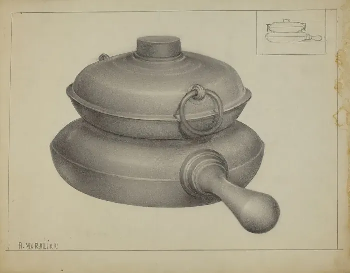 Framed Print : Pewter Pan, 1935 / 1942. Creator: Arsen Maralian Framed Print : Pewter Pan, 1935 / 1942. Creator: Arsen Maralian
