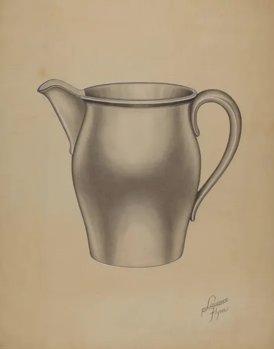 Framed Print : Pewter Pitcher, 1935 / 1942. Creator: Lawrence Flynn Framed Print : Pewter Pitcher, 1935 / 1942. Creator: Lawrence Flynn