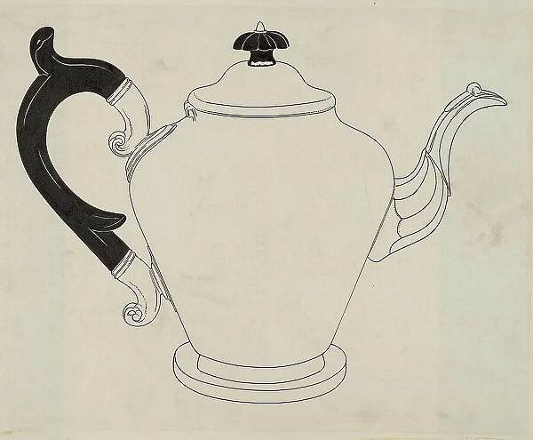 Pewter Teapot, c. 1937. Creator: Harry Goodman