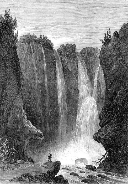 Framed Print : Peyton Falls, Alleghany County, Virginia, 1864. Creator: Mason Jackson Framed Print : Peyton Falls, Alleghany County, Virginia, 1864. Creator: Mason Jackson