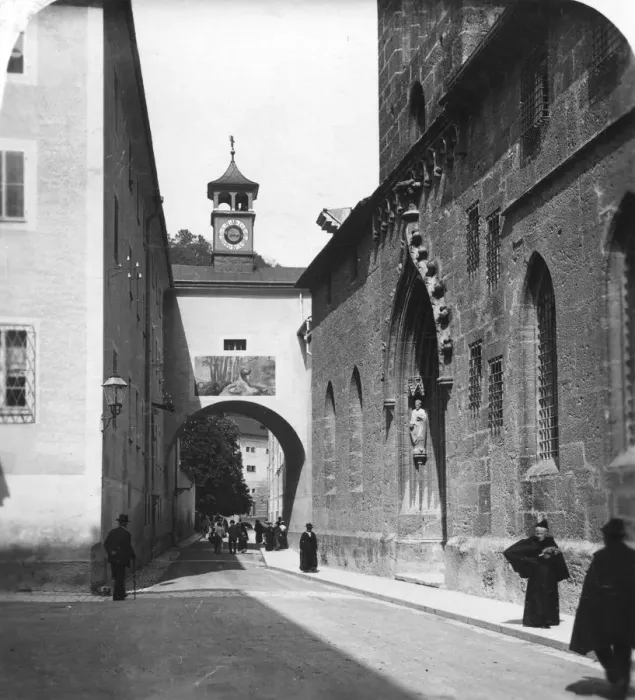 Framed Print : Pfarrkirche Porta, Salzburg, Austria, c1900s. Artist: Wurthle & Sons Framed Print : Pfarrkirche Porta, Salzburg, Austria, c1900s. Artist: Wurthle & Sons