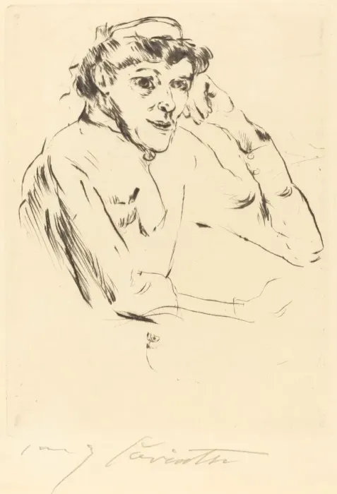Framed Print : Pflegerin (Nurse), 1914. Creator: Lovis Corinth Framed Print : Pflegerin (Nurse), 1914. Creator: Lovis Corinth