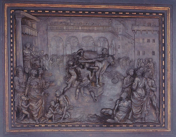 Phalaris and the Bull of Perillus, 1590  /  1600. Creator: Giovanni Battista Caccini