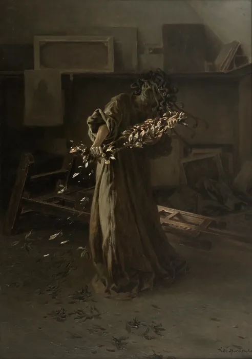 Framed Print : Phantoms in the Studio-Despair, between 1883 and 1885. Creator: Piotr Stachiewicz Framed Print : Phantoms in the Studio-Despair, between 1883 and 1885. Creator: Piotr Stachiewicz