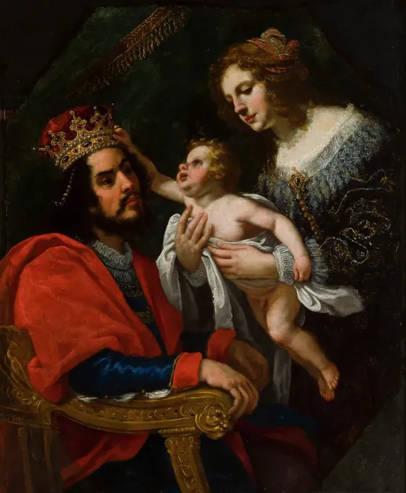 Framed Print : Pharaoh's daughter presents Moses, 1592-1664. Creator: Jacopo Vignali Framed Print : Pharaoh's daughter presents Moses, 1592-1664. Creator: Jacopo Vignali
