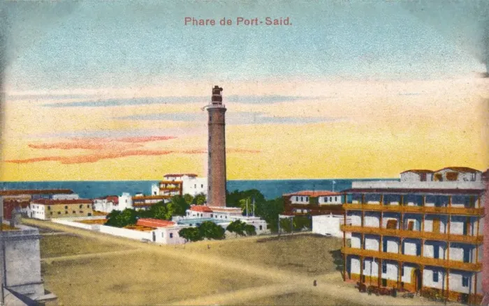 Framed Print : Phare de Port-Said, c1900 Framed Print : Phare de Port-Said, c1900