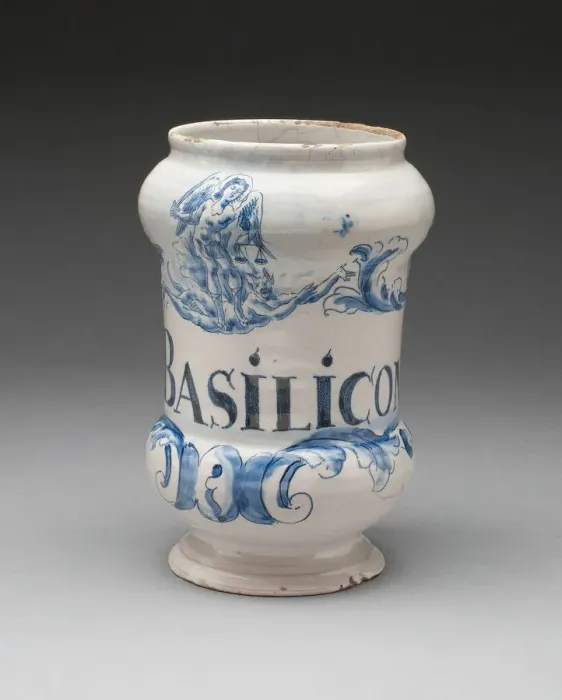 Framed Print : Pharmacy Jar, Savona, c. 1740. Creator: Unknown Framed Print : Pharmacy Jar, Savona, c. 1740. Creator: Unknown