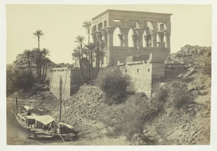 Framed Print : Pharoahs Bed, Island of Philae, 1857. Creator: Francis Frith Framed Print : Pharoahs Bed, Island of Philae, 1857. Creator: Francis Frith
