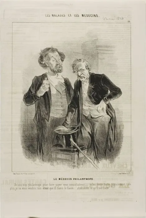 Framed Print : The Philanthropic Doctor (plate 10), 1843. Creator: Charles Emile Jacque Framed Print : The Philanthropic Doctor (plate 10), 1843. Creator: Charles Emile Jacque
