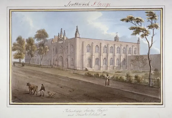 Framed Print : The Philanthropic Society Institution, Southwark, London, 1825. Artist: G Yates Framed Print : The Philanthropic Society Institution, Southwark, London, 1825. Artist: G Yates