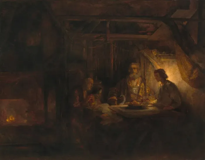 Framed Print : Philemon and Baucis, 1658. Creator: Rembrandt Harmensz van Rijn Framed Print : Philemon and Baucis, 1658. Creator: Rembrandt Harmensz van Rijn