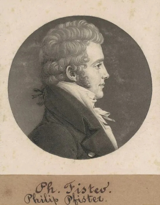 Framed Print : Philip Fister, 1808. Creator: Charles Balthazar Julien Fevret de Saint-Memin Framed Print : Philip Fister, 1808. Creator: Charles Balthazar Julien Fevret de Saint-Memin