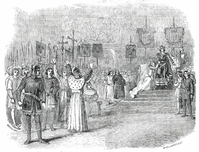 Framed Print : Philip of France and Marie de Meranie'...at the Olympic Theatre, 1850. Creator: Walter George Mason. Philip of France and Marie de Meranie'...at the Olympic Theatre, 1850. Creator: Walter George Mason Framed Print : Philip of France and Marie de Meranie'...at the Olympic Theatre, 1850. Creator: Walter George Mason. Philip of France and Marie de Meranie'...at the Olympic Theatre, 1850. Creator: Walter George Mason