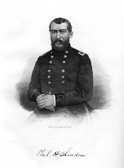 Framed Print : Philip Henry Sheridan, Union general, 1862-1867. Artist: Brady Framed Print : Philip Henry Sheridan, Union general, 1862-1867. Artist: Brady