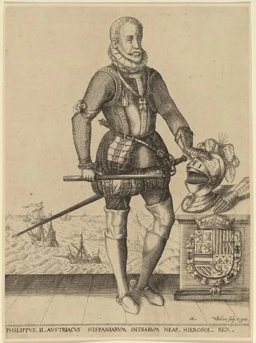 Framed Print : Philip II, King of Spain. Creator: Christoffel van Sichem I Framed Print : Philip II, King of Spain. Creator: Christoffel van Sichem I