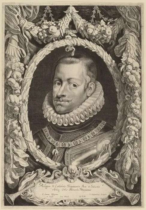 Framed Print : Philip III, King of Spain. Creator: Jonas Suyderhoef Framed Print : Philip III, King of Spain. Creator: Jonas Suyderhoef