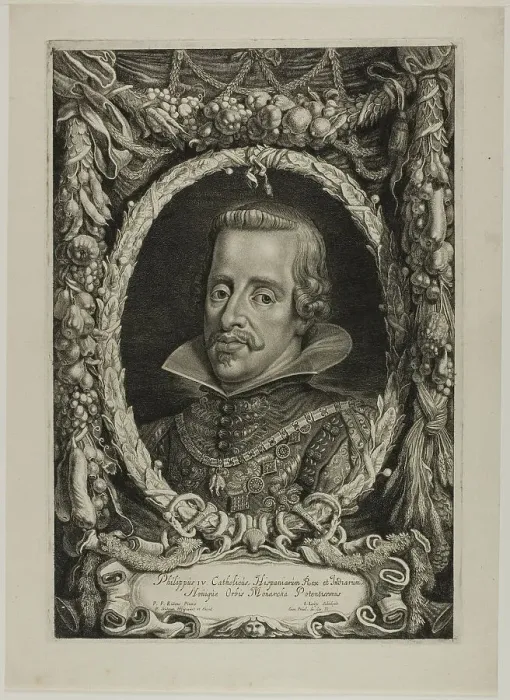 Framed Print : Philip IV, King of Spain, plate 12 from Duces Burgundiae (Dukes of Burgundy), 1644. Creator: Jacob Louys Framed Print : Philip IV, King of Spain, plate 12 from Duces Burgundiae (Dukes of Burgundy), 1644. Creator: Jacob Louys