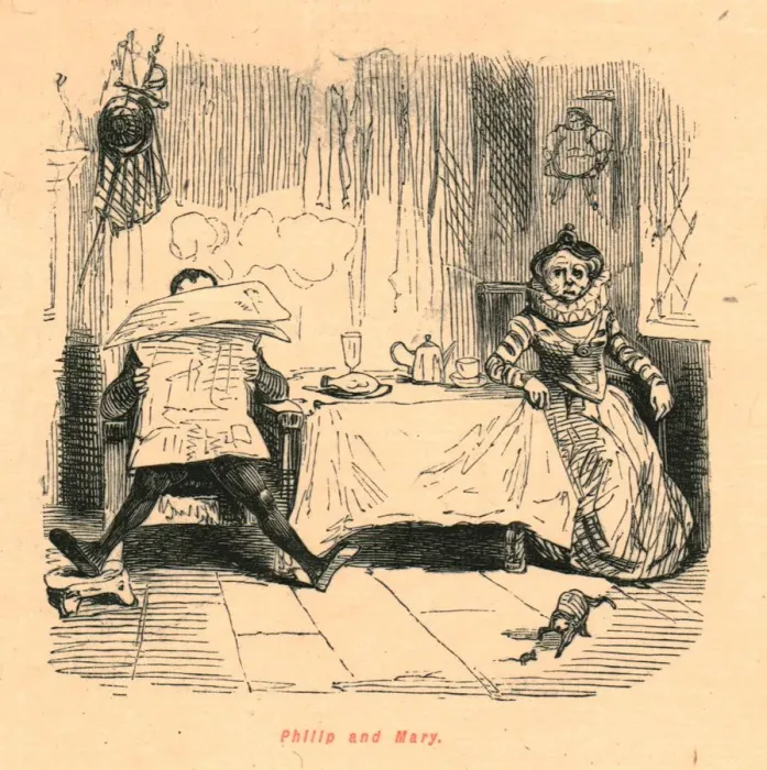 Framed Print : Philip and Mary, 1897. Creator: John Leech Framed Print : Philip and Mary, 1897. Creator: John Leech