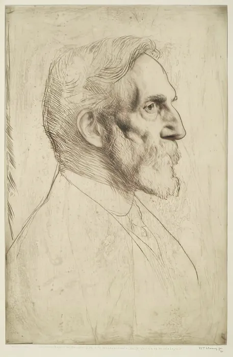 Framed Print : Philip Norman, 1915. Creator: William Strang Framed Print : Philip Norman, 1915. Creator: William Strang