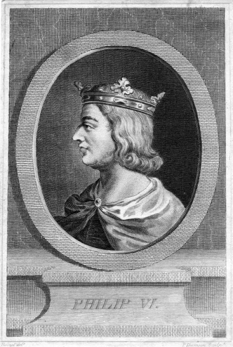 Framed Print : Philip VI of France. Artist: P Thomson Framed Print : Philip VI of France. Artist: P Thomson