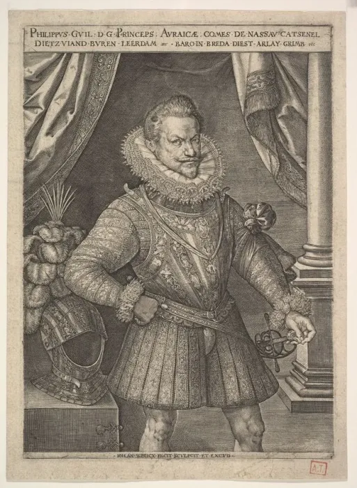 Framed Print : Philip William of Orange. Creator: Jan Wierix
