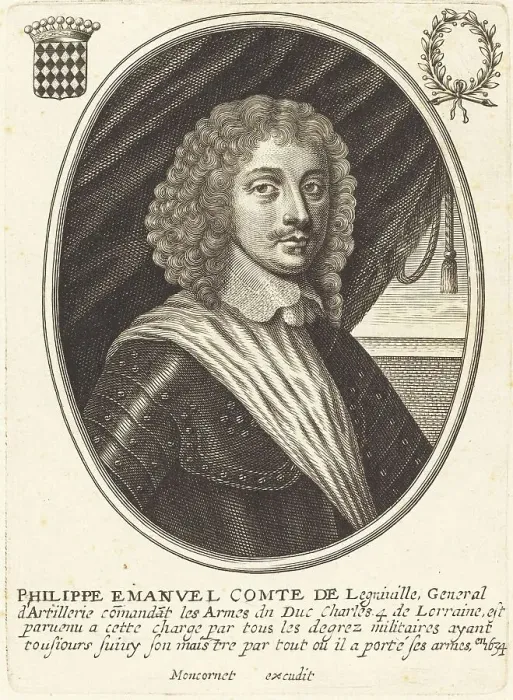 Framed Print : Philippe Emmanuel, Count of Ligneville. Creator: Balthasar Moncornet Framed Print : Philippe Emmanuel, Count of Ligneville. Creator: Balthasar Moncornet