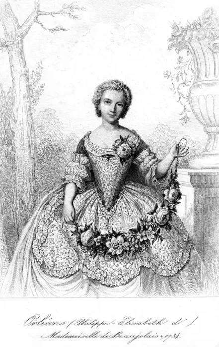 Framed Print : Philippine Elisabeth d Orleans, Mademoiselle de Beaujolais