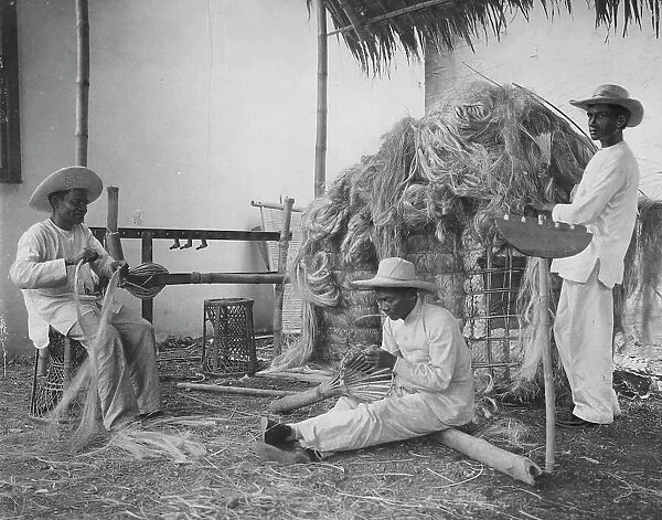 Philippine village, Pan-American Exposition, Buffalo, New York, 1901. Creator: Frances Benjamin Johnston