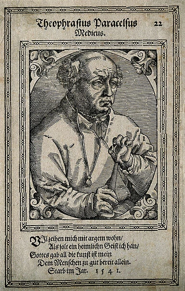 Philippus Theophrastus Aureolus Bombastus von Hohenheim (Paracelsus), 1587. Creator: Stimmer