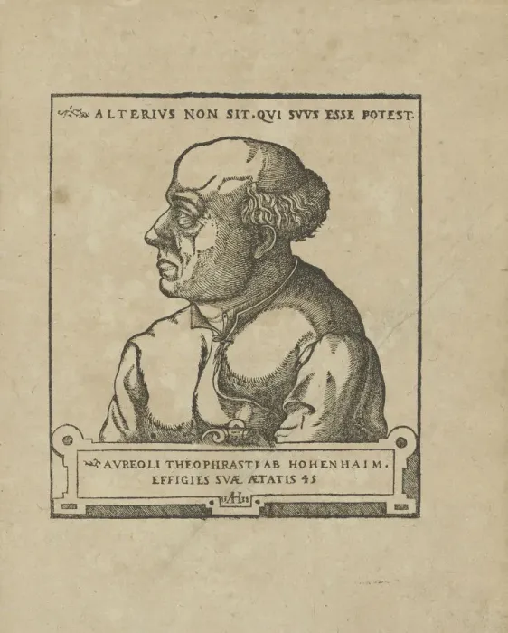 Framed Print : Philippus Theophrastus Aureolus Bombastus von Hohenheim (Paracelsus), ca 1538. Creator: Anonymous Framed Print : Philippus Theophrastus Aureolus Bombastus von Hohenheim (Paracelsus), ca 1538. Creator: Anonymous