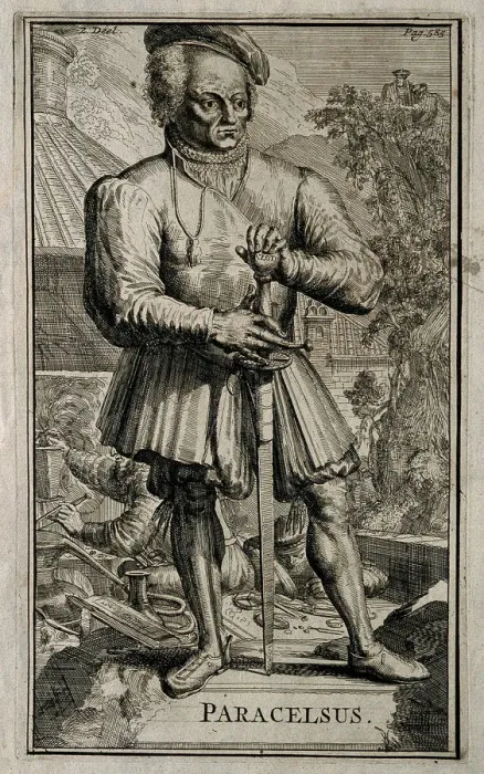 Framed Print : Philippus Theophrastus Aureolus Bombastus von Hohenheim (Paracelsus). Creator: Hooghe Framed Print : Philippus Theophrastus Aureolus Bombastus von Hohenheim (Paracelsus). Creator: Hooghe