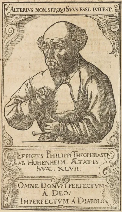 Framed Print : Philippus Theophrastus Aureolus Bombastus von Hohenheim (Paracelsus), 1589. Creator: Anonymous Framed Print : Philippus Theophrastus Aureolus Bombastus von Hohenheim (Paracelsus), 1589. Creator: Anonymous