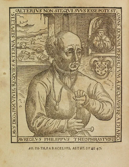Framed Print : Philippus Theophrastus Aureolus Bombastus von Hohenheim (Paracelsus), 1567. Creator: Hirschvogel, Augustin (1503-1553) Framed Print : Philippus Theophrastus Aureolus Bombastus von Hohenheim (Paracelsus), 1567. Creator: Hirschvogel, Augustin (1503-1553)