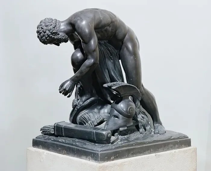 Framed Print : Philoctetes (Wounded Warrior), 1808 / 1809. Creator: Johann Nepomuk Schaller Framed Print : Philoctetes (Wounded Warrior), 1808 / 1809. Creator: Johann Nepomuk Schaller
