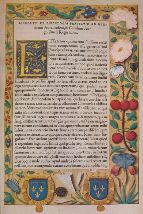 Framed Print : De Philologia, c1530 (1947). Artist: Guillaume Bude Framed Print : De Philologia, c1530 (1947). Artist: Guillaume Bude