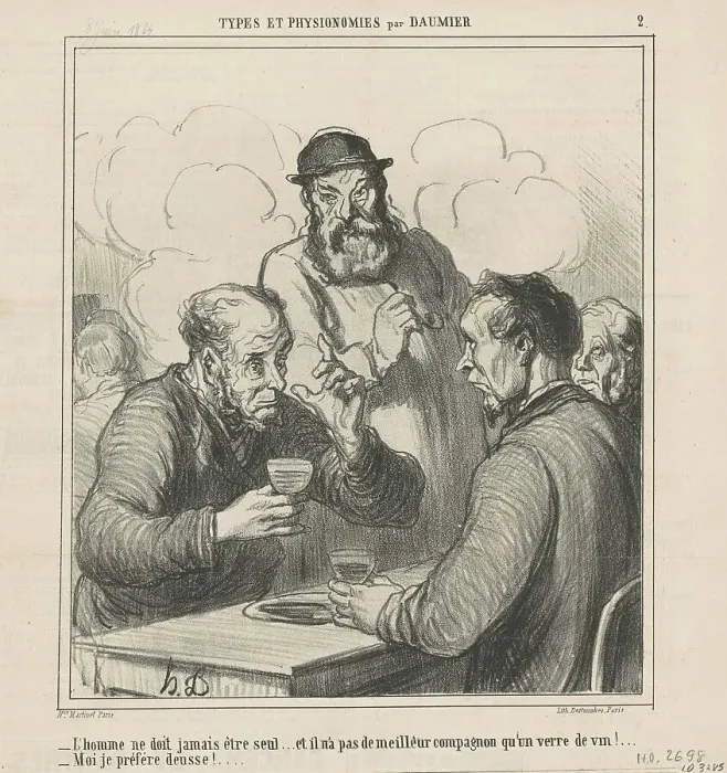 Framed Print : Un philosophe, 19th century. Creator: Honore Daumier Framed Print : Un philosophe, 19th century. Creator: Honore Daumier