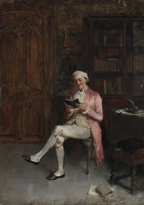 Framed Print : A Philosopher, 1882. Creator: Walter Gay (American, 1856-1937) Framed Print : A Philosopher, 1882. Creator: Walter Gay (American, 1856-1937)