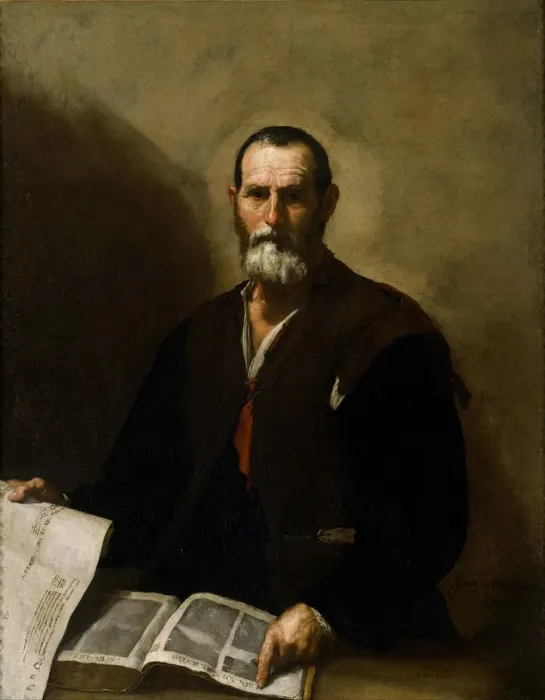Framed Print : Philosopher Crates of Thebes, 1636. Artist: Ribera, Jose, de (1591-1652) Framed Print : Philosopher Crates of Thebes, 1636. Artist: Ribera, Jose, de (1591-1652)