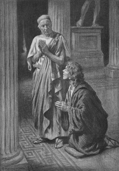 Framed Print : The Philosopher and his friend at Prayer, c1917, (1917). Artist: Gunning King Framed Print : The Philosopher and his friend at Prayer, c1917, (1917). Artist: Gunning King