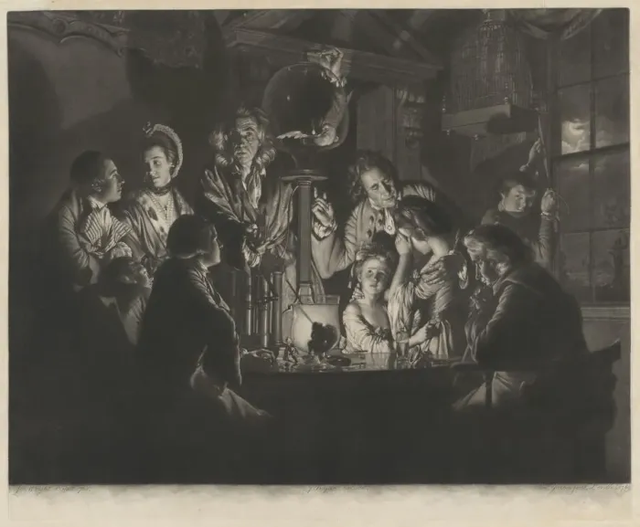 Framed Print : A Philosopher Shewing an Experiment on the Air Pump, 1769. Creator: Valentine Green