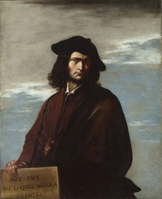 Framed Print : Philosophy (Self-Portrait), c. 1645. Artist: Rosa, Salvatore (1615-1673) Framed Print : Philosophy (Self-Portrait), c. 1645. Artist: Rosa, Salvatore (1615-1673)