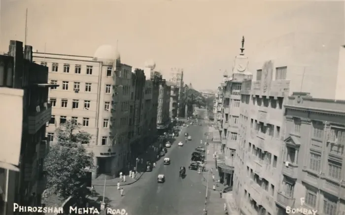 Framed Print : Phirozshah Mehta Road, Bombay. Creator: Unknown Framed Print : Phirozshah Mehta Road, Bombay. Creator: Unknown