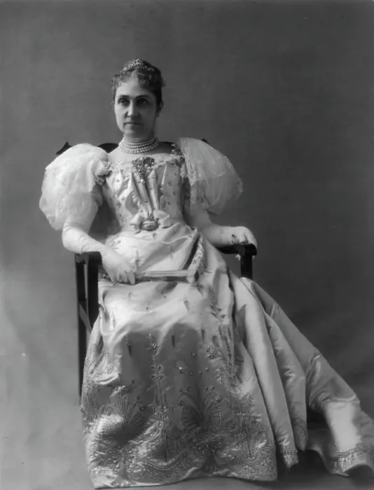 Framed Print : Phoebe (Apperson) Hearst, 1842-1919, c1895. Creator: Frances Benjamin Johnston Framed Print : Phoebe (Apperson) Hearst, 1842-1919, c1895. Creator: Frances Benjamin Johnston