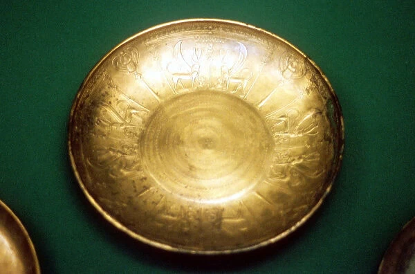 Phoenician bronze bowl from Nimrud, Assyria, 8th century BC